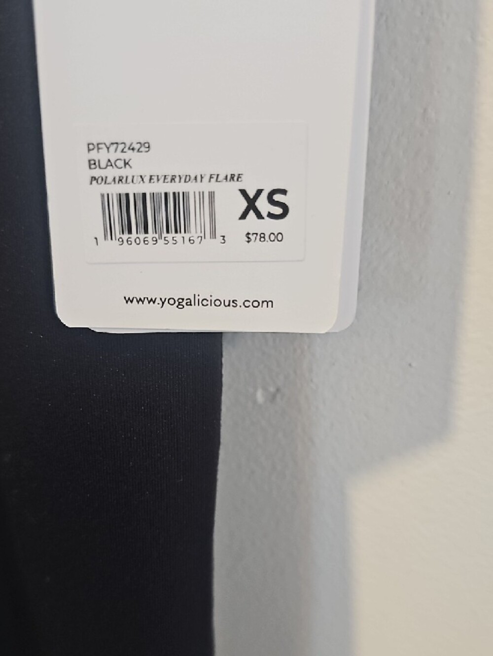 Yogalicious Black High-Waist Flared Leggings - Picture 2 of 3